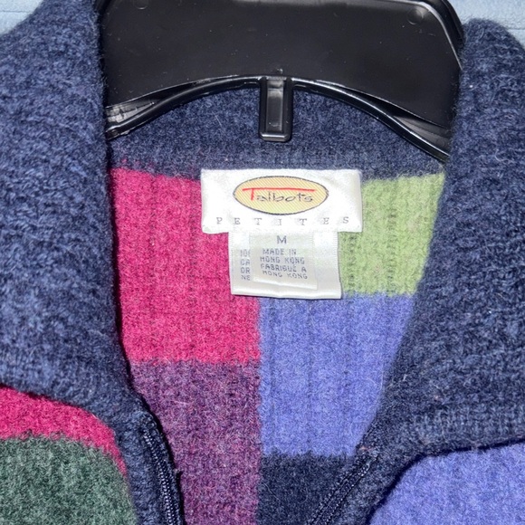 Talbots Colorful Patchwork Wool Jacket - Picture 4 of 6